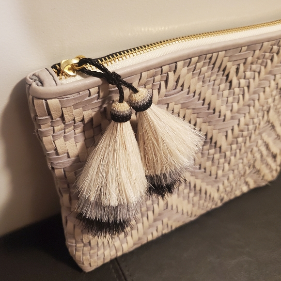 NWT Kempton & Co. Tresco Medium Pouch - Smoke & Chalk - Picture 5 of 12